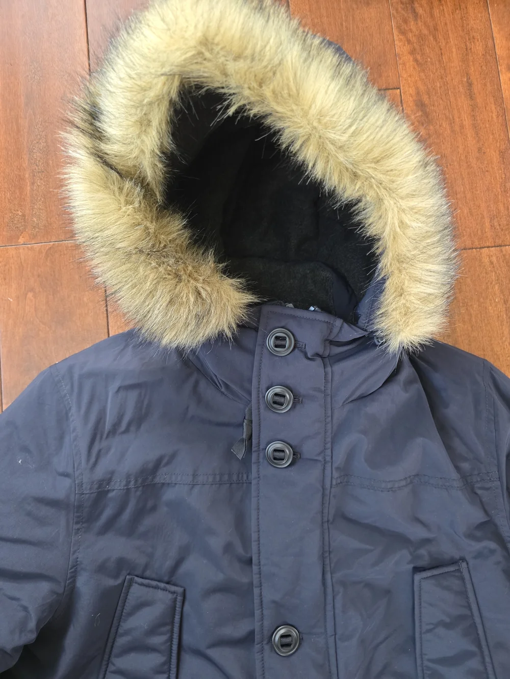 Men's J.Crew Nordic Field Parka Primaloft Navy Size Small